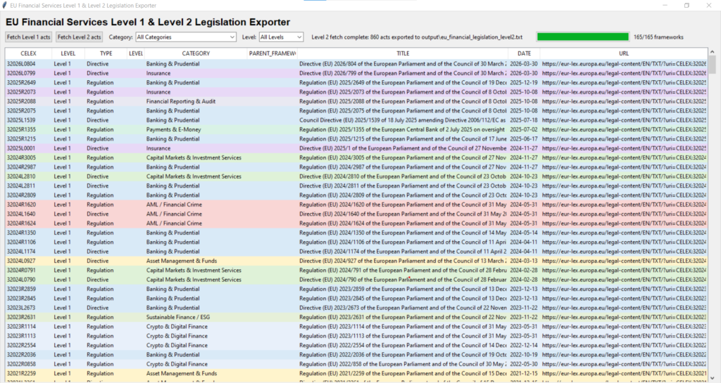 EU Financial Services Exporter Tool